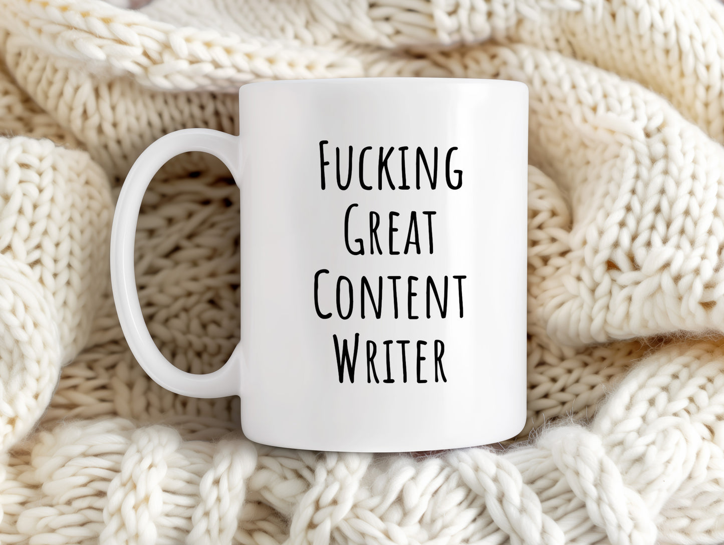 MirthfulMug™ - Funny Content Writer Mug | White Version