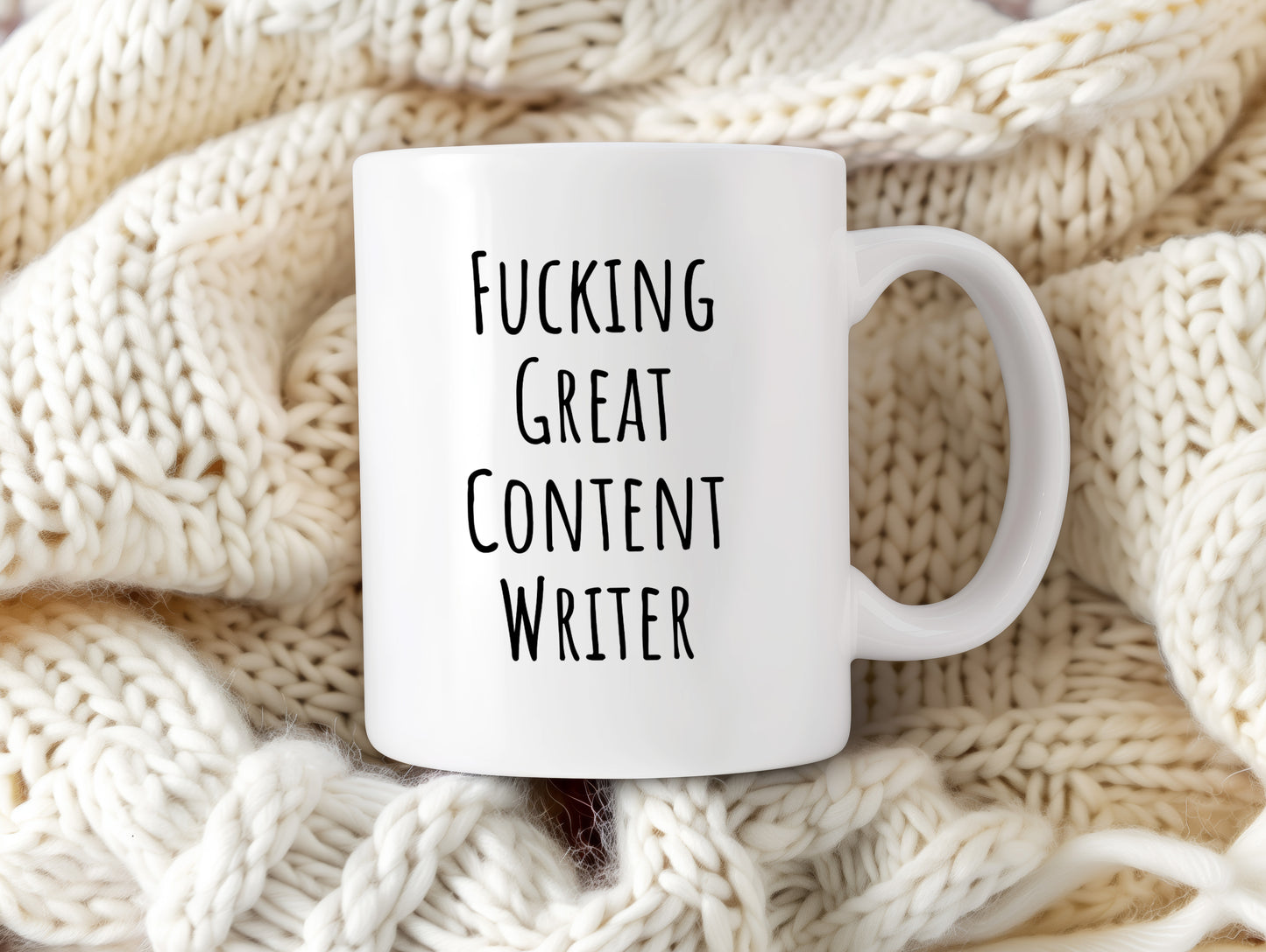 MirthfulMug™ - Funny Content Writer Mug | White Version