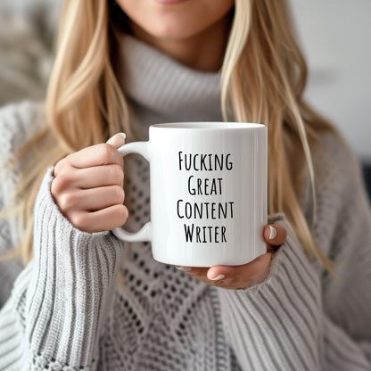 MirthfulMug™ - Funny Content Writer Mug | White Version