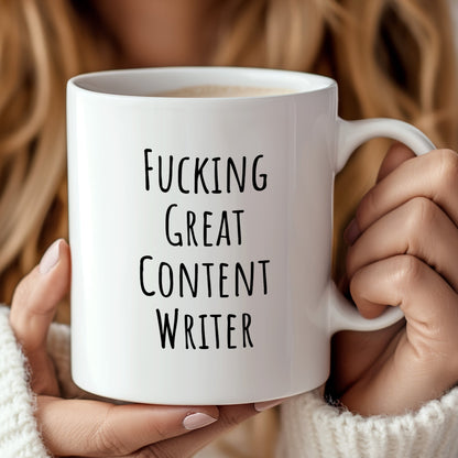 MirthfulMug™ - Funny Content Writer Mug | White Version