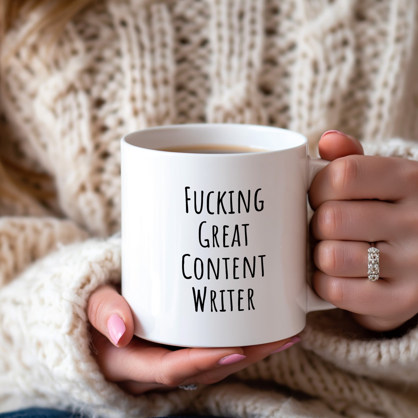 MirthfulMug™ - Funny Content Writer Mug | White Version