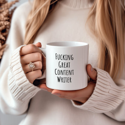 MirthfulMug™ - Funny Content Writer Mug | White Version