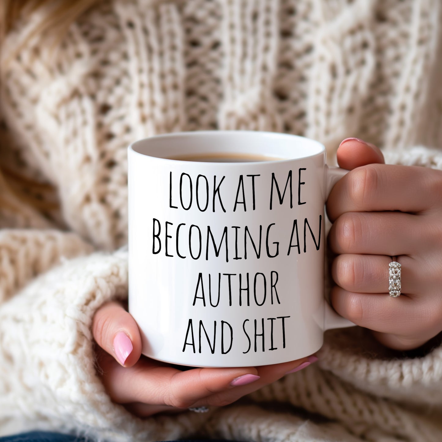 MirthfulMug™ - Look At Me Becoming An Author Mug | White Version