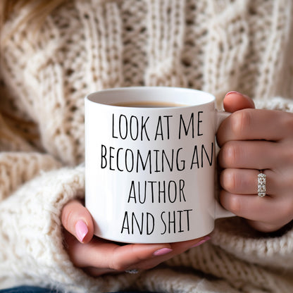 MirthfulMug™ - Look At Me Becoming An Author Mug | White Version