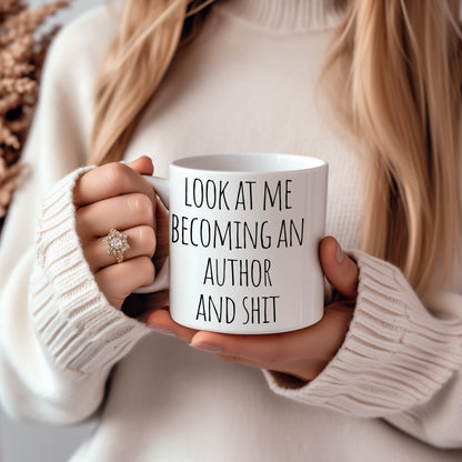 MirthfulMug™ - Look At Me Becoming An Author Mug | White Version