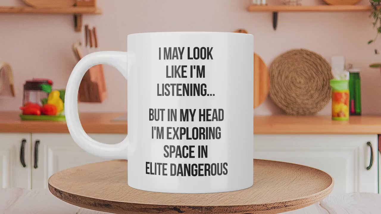 Elite Dangerous Mug, Elite Dangerous Gift for Brother, Elite Dangerous Coffee Mug, Video Game Lover Mug, Christmas Gift Idea for Gamer Gift