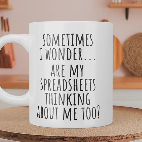 Excel Spreadsheet Mug, Nerd Gift For Accountant Gift For Boss, Spreadsheet Coffee Mug, Accounting Mug, Data Analyst Gift, Funny Excel Mug