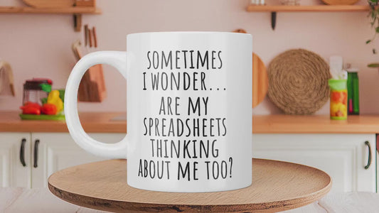 Excel Spreadsheet Mug, Nerd Gift For Accountant Gift For Boss, Spreadsheet Coffee Mug, Accounting Mug, Data Analyst Gift, Funny Excel Mug