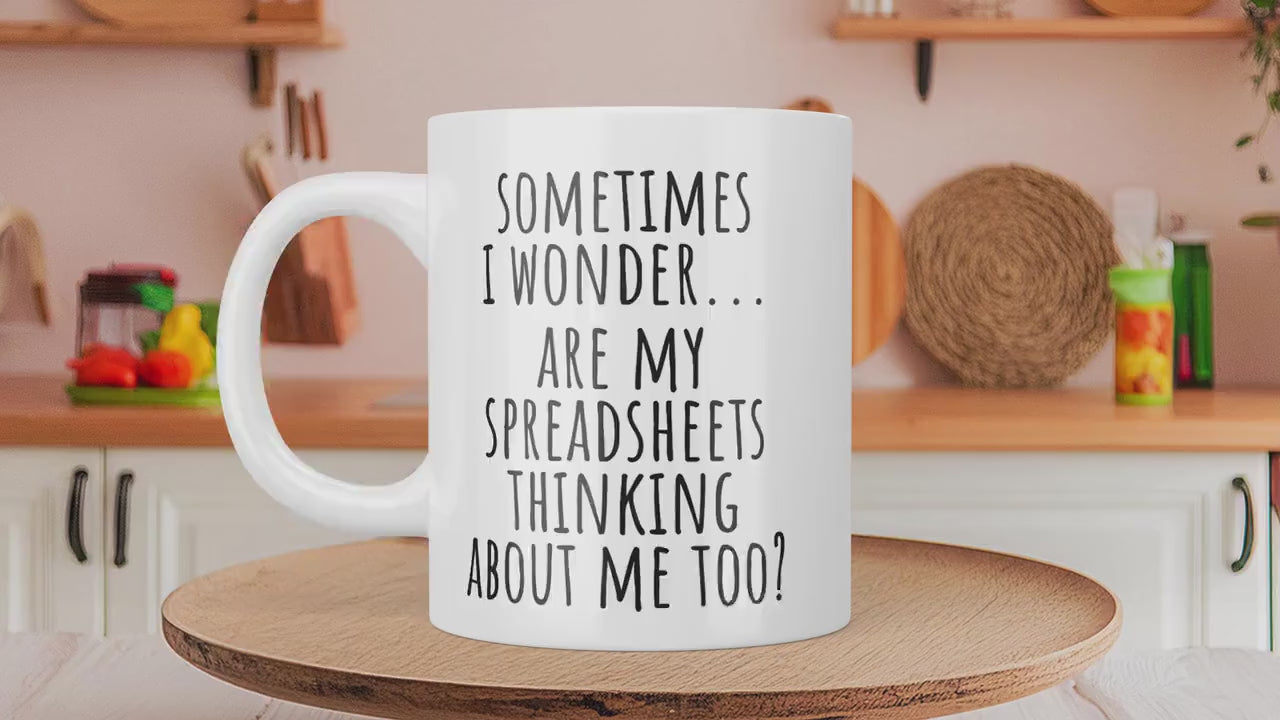 Excel Spreadsheet Mug, Nerd Gift For Accountant Gift For Boss, Spreadsheet Coffee Mug, Accounting Mug, Data Analyst Gift, Funny Excel Mug