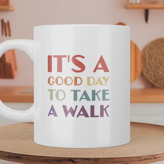 Walker Gift - Funny Walking Mug for Walking Lovers, Unique Gift Idea for Hikers & Coffee Enthusiasts, Perfect for Daily Use